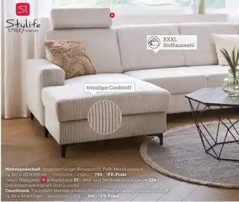XXXLutz Stylife wohnlandschaft oder couchtisch Angebot