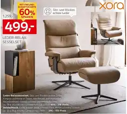 XXXLutz Xora leder-relaxsesselset oder beistelltisch Angebot