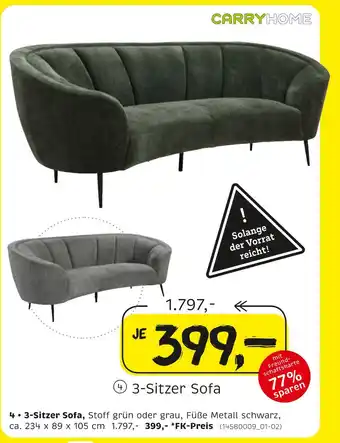 XXXLutz Carryhome 3-sitzer sofa Angebot