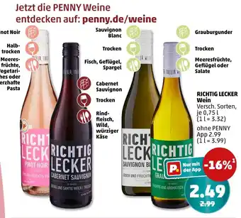 PENNY Richtig lecker wein Angebot