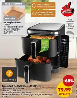 PENNY Kochwerk doppelstock-heißluftfritteuse 15305 Angebot