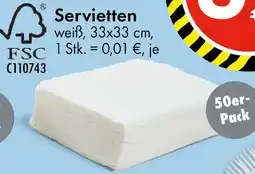 TEDi Servietten Angebot