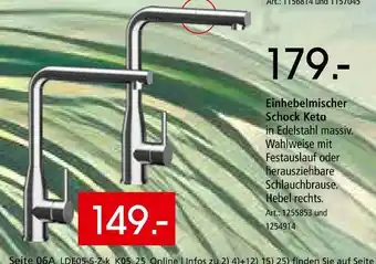 Zurbrüggen Schock einhebelmischer keto Angebot