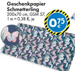 TEDi Geschenkpapier Schmetterling Angebot