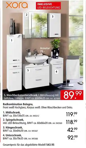 Zurbrüggen Xora badkombination bologna Angebot