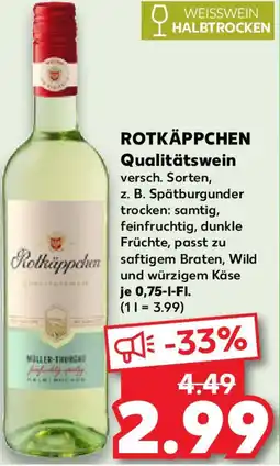 Kaufland ROTKÄPPCHEN Qualitätswein Angebot