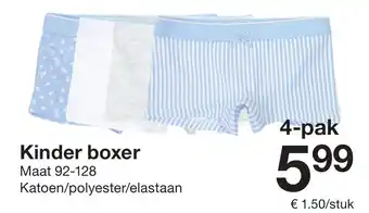 Zeeman Kinder boxer 4-pak Angebot