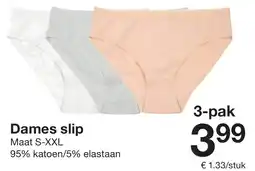 Zeeman Dames slip 3-pak Angebot