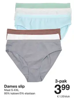 Zeeman Dames slip 3-pak Angebot