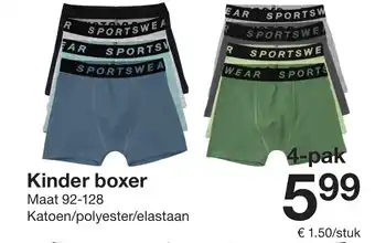 Zeeman Kinder boxer 4-pak Angebot