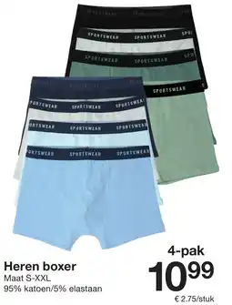 Zeeman Heren boxer 4-pak Angebot