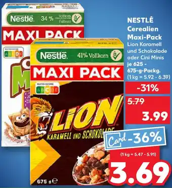 Kaufland NESTLÉ Cerealien Maxi-Pack Angebot