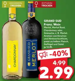 Kaufland GRAND SUD Franz. Wein Angebot