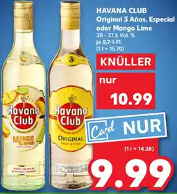 Kaufland HAVANA CLUB Original 3 Años, Especial oder Mango Lime Angebot