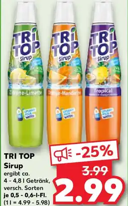 Kaufland TRI TOP Sirup Angebot