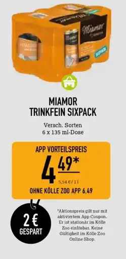 Kölle Zoo MIAMOR TRINKFEIN SIXPACK Angebot