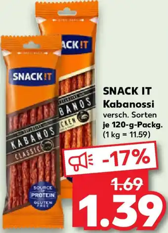 Kaufland SNACK IT Kabanossi Angebot