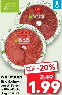 Kaufland WILTMANN Bio-Salami Angebot
