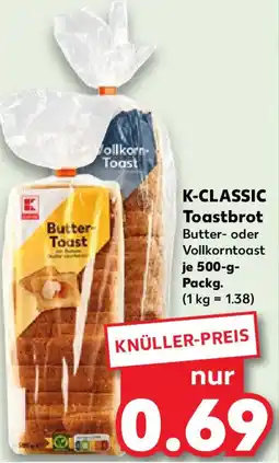 Kaufland K-CLASSIC Toastbrot Angebot