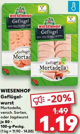 Kaufland WIESENHOF Geflügelwurst Angebot