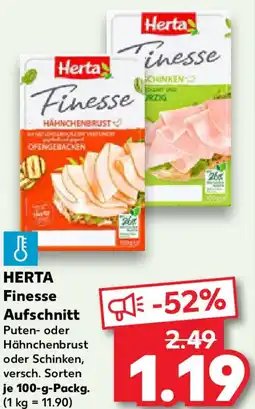 Kaufland HERTA Finesse Aufschnitt Angebot