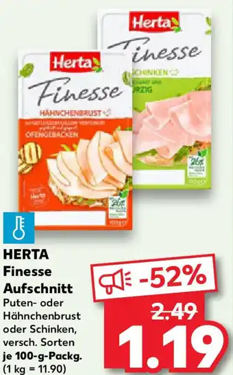 Kaufland HERTA Finesse Aufschnitt Angebot