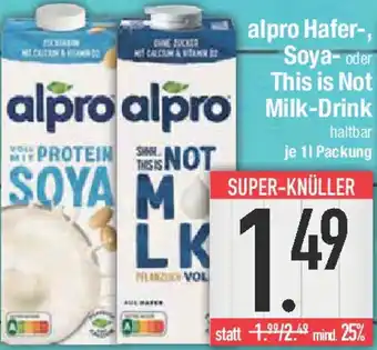 E-Center alpro Hafer-, Soya- oder This is Not Milk-Drink Angebot