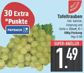 E-Center Gut & Günstig Tafeltrauben Angebot