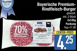 E-Center Bayerische Premium Rindfleisch-Burger Angebot