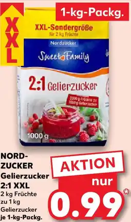 Kaufland NORDZUCKER Gelierzucker 2:1 XXL Angebot