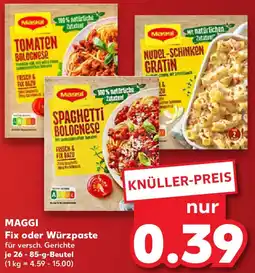 Kaufland MAGGI Fix oder Würzpaste Angebot