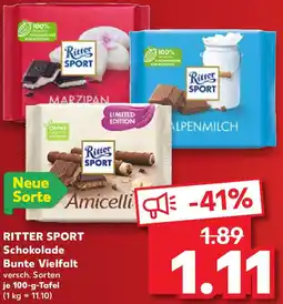 Kaufland RITTER SPORT Schokolade Bunte Vielfalt Angebot