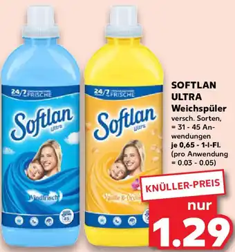 Kaufland SOFTLAN ULTRA Weichspüler Angebot