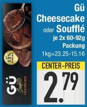 E-Center Gü Cheesecake oder Soufflé Angebot