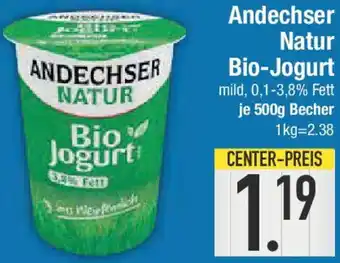 E-Center Andechser Natur Bio-Jogurt Angebot