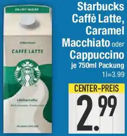 E-Center Starbucks Caffè Latte, Caramel Macchiato oder Cappuccino Angebot