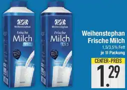 E-Center Weihenstephan Frische Milch Angebot