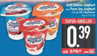 E-Center Zott Sahne-Joghurt oder Pure Joy Joghurt Angebot