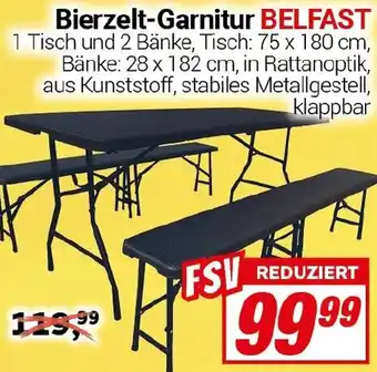 CENTERSHOP Bierzelt-Garnitur BELFAST Angebot