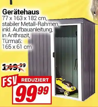 CENTERSHOP Gerätehaus Angebot