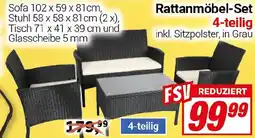 CENTERSHOP Rattanmöbel-Set Angebot