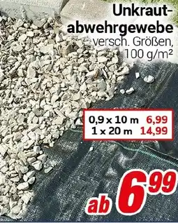 CENTERSHOP Unkraut- abwehrgewebe Angebot