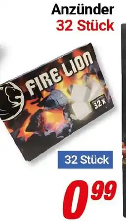 CENTERSHOP Anzünder 32 Stück Angebot