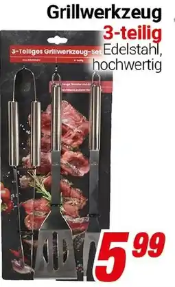 CENTERSHOP Grillwerkzeug 3-teilig Angebot
