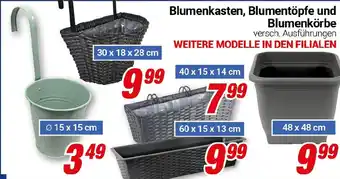 CENTERSHOP Blumenkasten, Blumentöpfe und Blumenkörbe Angebot