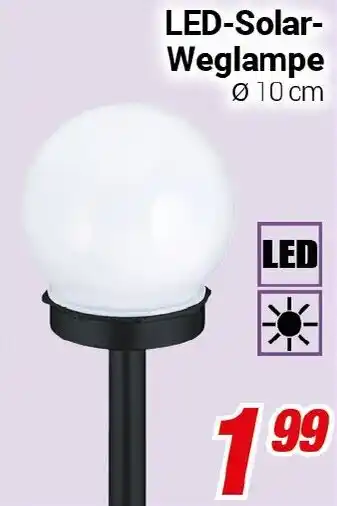 CENTERSHOP LED-Solar- Weglampe Angebot