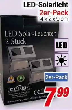 CENTERSHOP LED-Solarlicht 2er-Pack Angebot