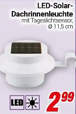 CENTERSHOP LED-Solar- Dachrinnenleuchte Angebot