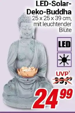 CENTERSHOP LED-Solar- Deko-Buddha Angebot