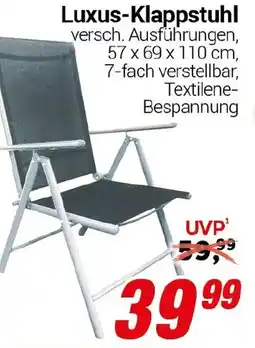 CENTERSHOP Luxus-Klappstuhl Angebot